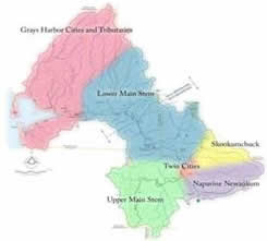 The Chehalis River Basin Map.