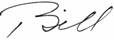 William D. Ruckelshaus's signature 'Bill'
