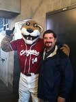 Michael Kern with Butch the Cougar
