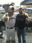 Michael Kern with Harry the Husky