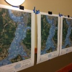 Chehalis Maps mounted on a wall for display