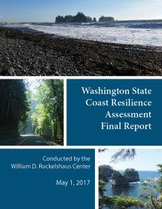 Cover of the Washington State Coast Resilience Assessment Final Report
